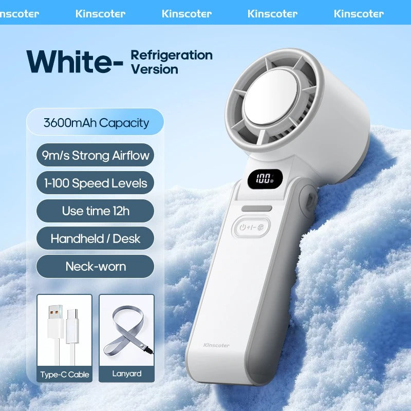 BreezeMate – Foldable High-Speed Handheld Fan |3600mAh- Rechargeable Battery